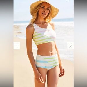 Solid & Striped Rooney One-Shoulder Bikini Top Anthropologie size small